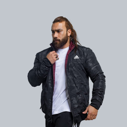 Premium Double face Jacket - Set of 2 ( black/red _ Navy/white)