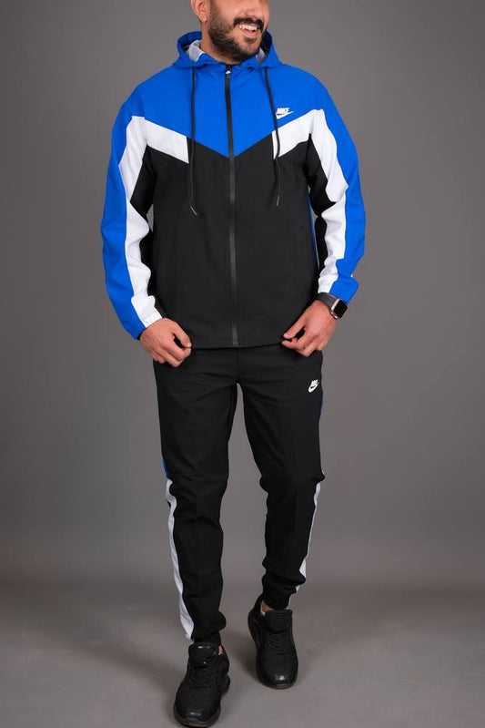 Wind Runner Tracksuit - blue / black white