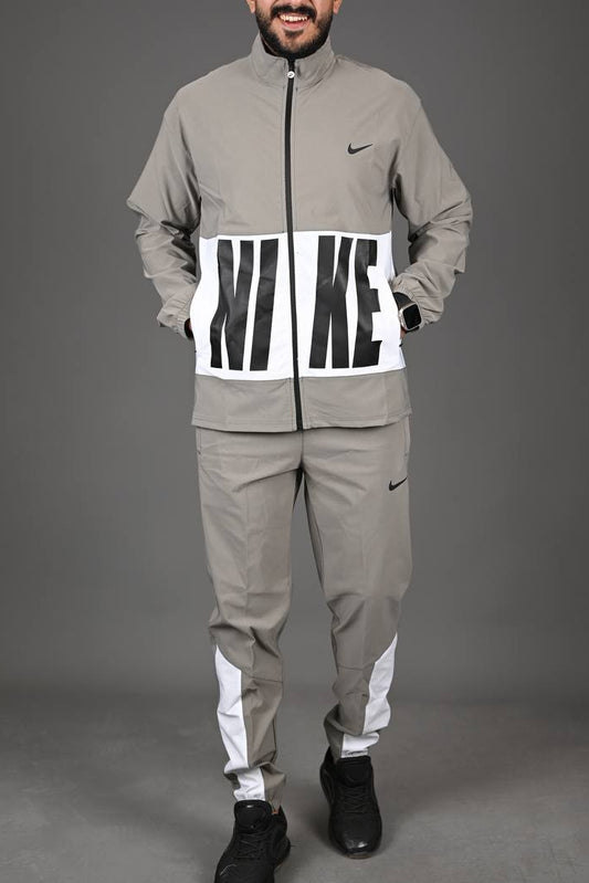 Woven Hybrid Tracksuit Grey White