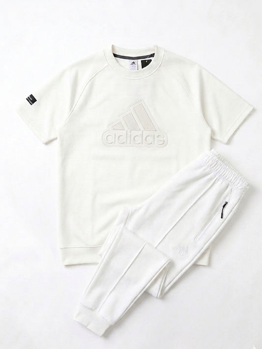 Comfortable Tracksuit-White
