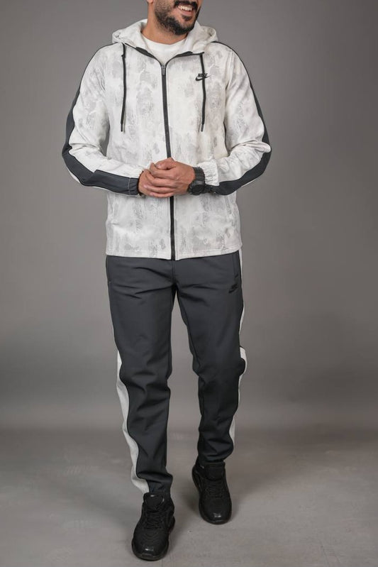 Tech Fleece Camo Tracksuit White/grey