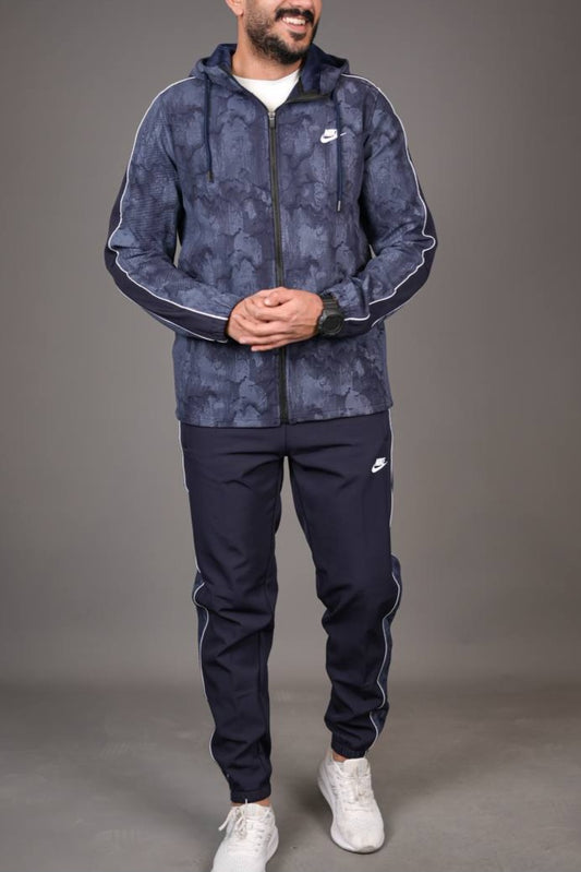Tech Fleece Camo Tracksuit/Navy blue