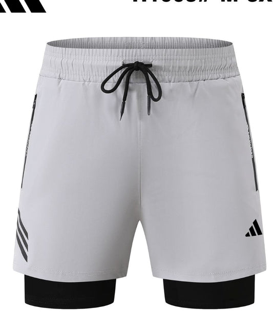 Performance Short 2×1 - Light grey