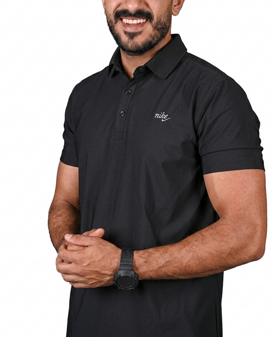 Court Dri-Fit Polo Set- Black