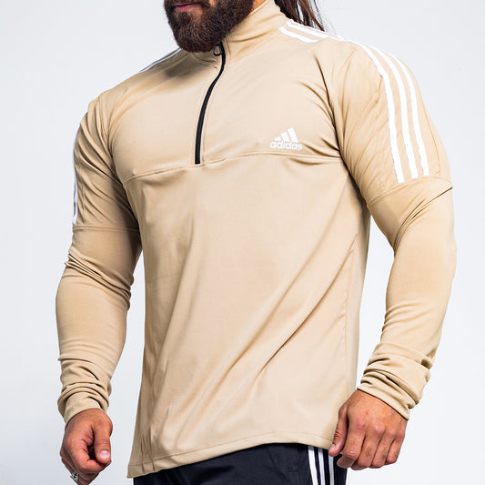 Striped Long Sleeves 3 Lines - Cafe