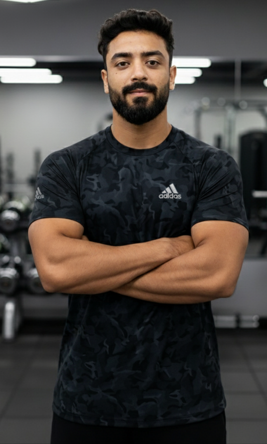 Super Army Dry Fit Tshirt - Black