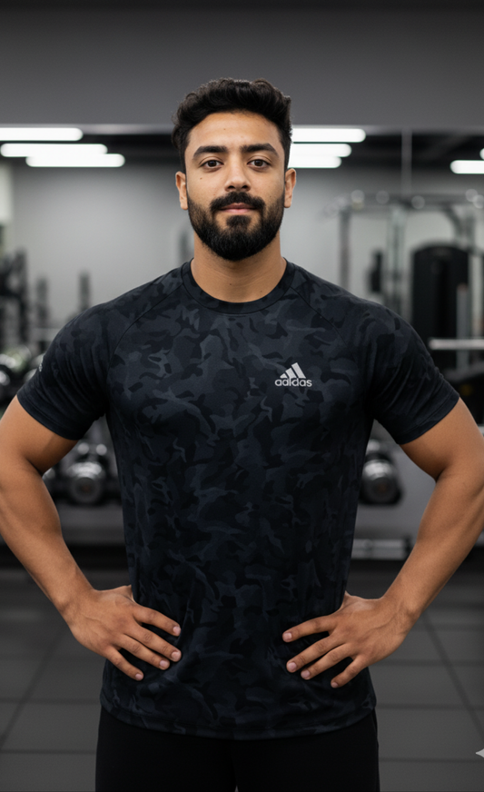 Super Army Dry Fit Tshirt - Black