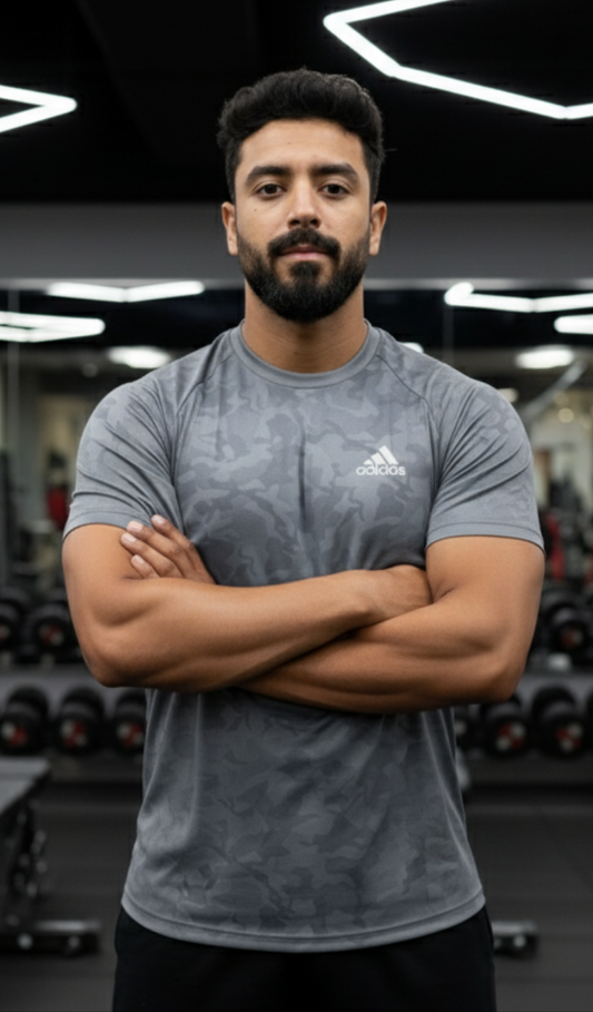 Super Army Dry Fit Tshirt - Gray