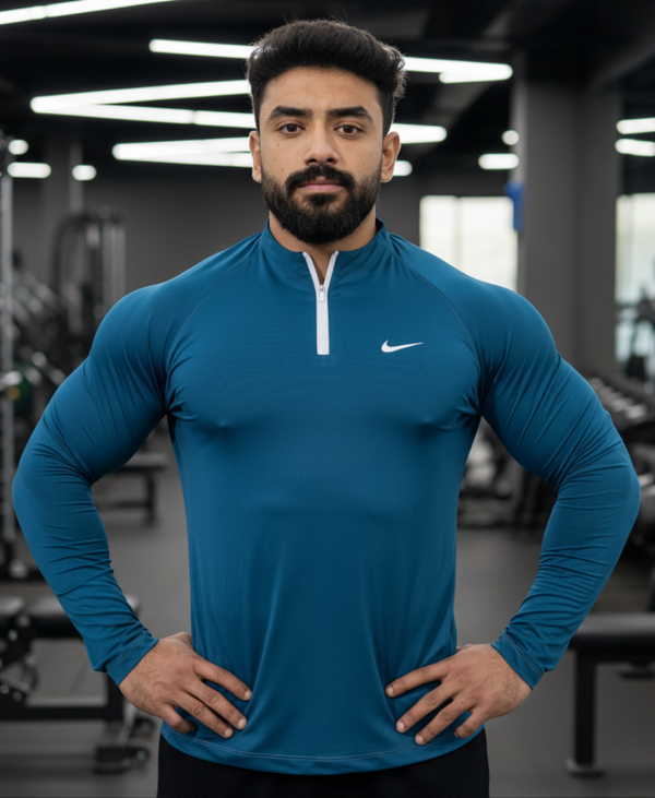 The Premium Zipped Long Sleeves - Teal