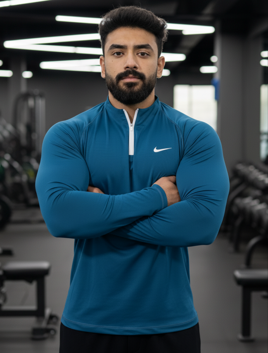 The Premium Zipped Long Sleeves - Teal