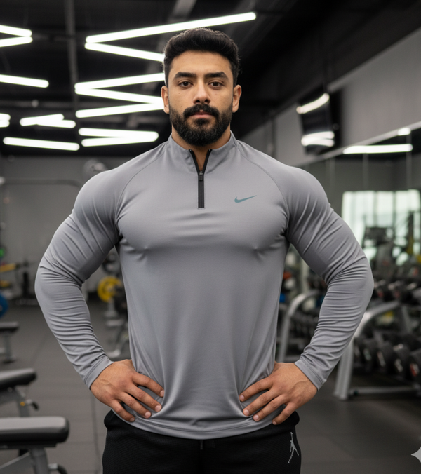 The Premium Zipped Long Sleeves - Gray