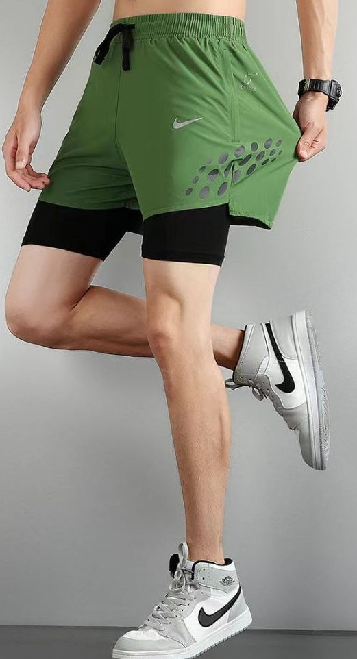 Run devision Short 2×1 - Green