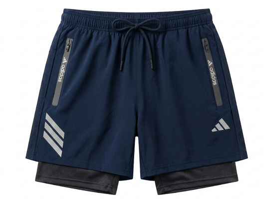 Performance Short 2×1 -  Darkblue
