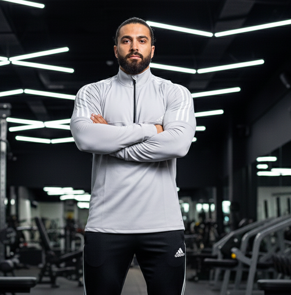 Striped Long Sleeves 3 Lines - Grey