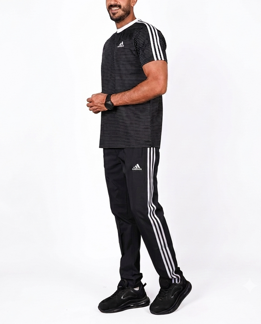 3Line Stripes Tracksuit Black