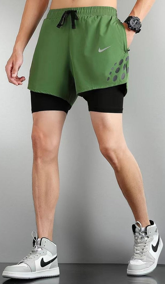 Run devision Short 2×1 - Green