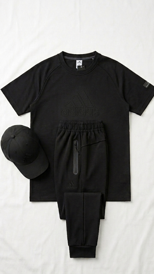 Comfortable Tracksuit-Black