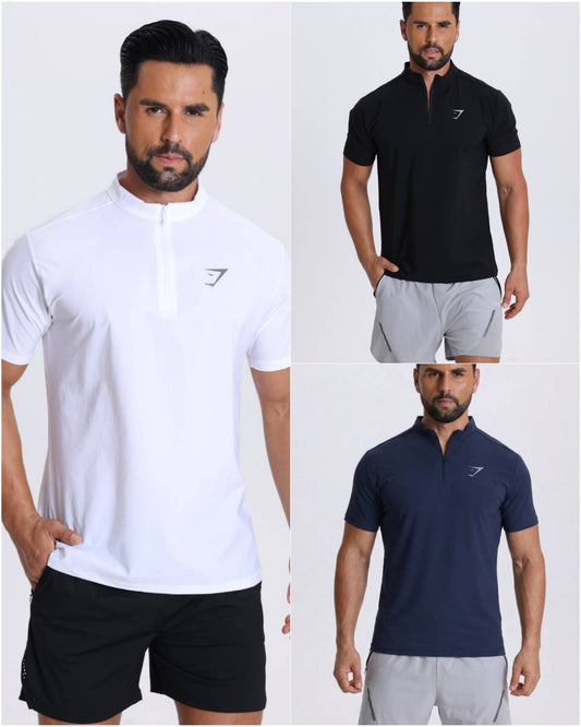 Vital Polo Quarter Zip Tshirt (Set OF 2 Pieces )