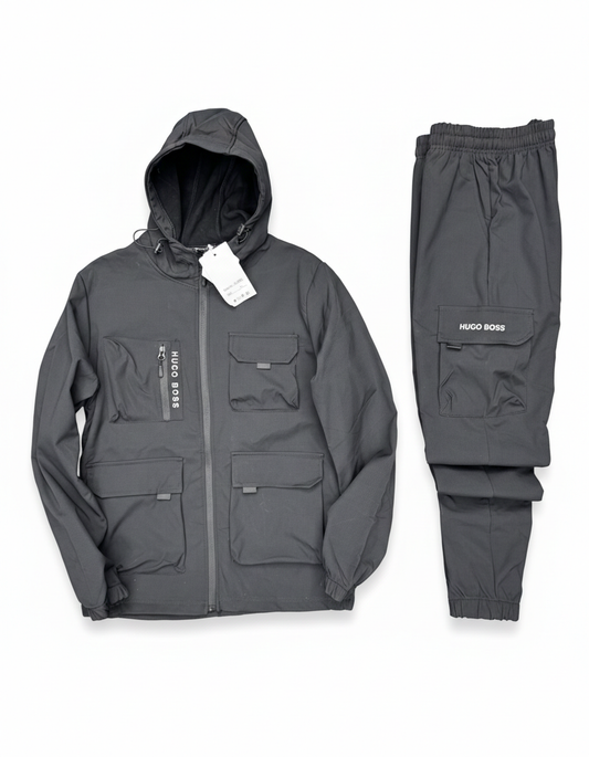 Cargo Soft Tracksuit Hugo - Black