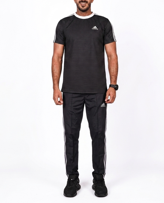 3Line Stripes Tracksuit Black