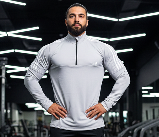 Striped Long Sleeves 3 Lines - Grey