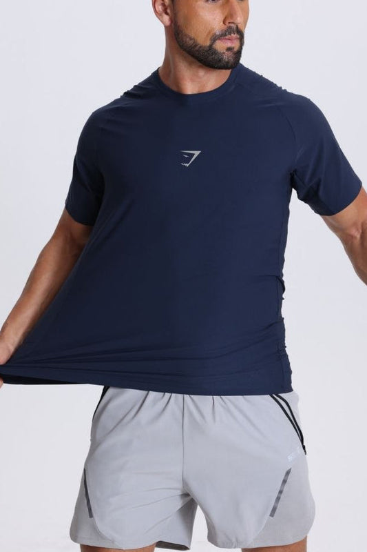 React Athletic T-Shirt Navy