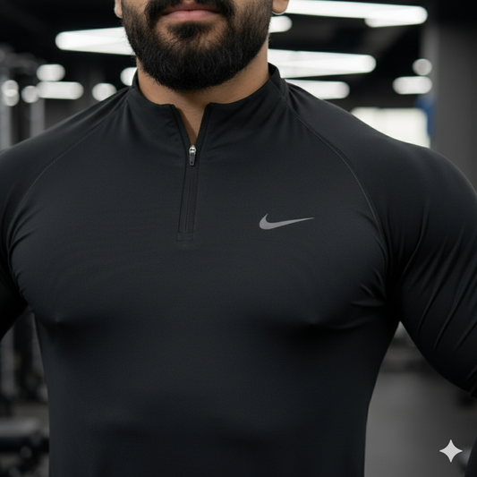 The Premium Zipped Long Sleeves - Black